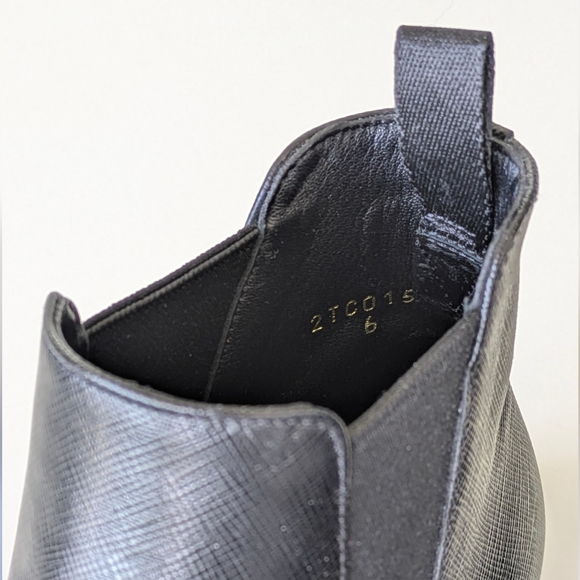 Prada Saffiano Chelsea Boots - Picture 5 of 7